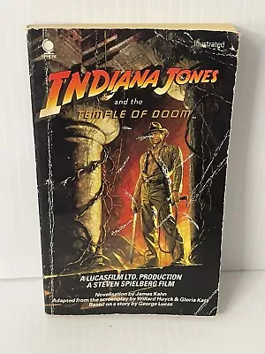 Indiana Jones And The Temple Of Doom 1984 Paperback - James Kahn - Free Post • $12.99