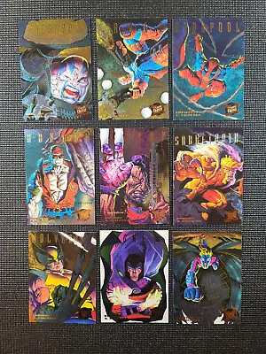 1995 Fleer Ultra X-Men - Hunters And Stalkers - RAINBOW - Complete Set • $27.49