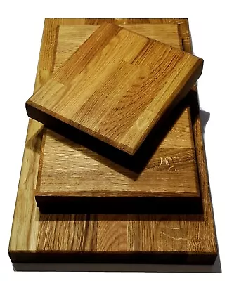 £45.99 • Buy Oak Chopping Board Serving Boards Thick Butchers Block 40mm Thick
