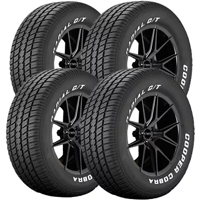 (QTY 4) P235/60R15 Cooper Cobra Radial G/T 98T SL White Letter Tires • $604.96