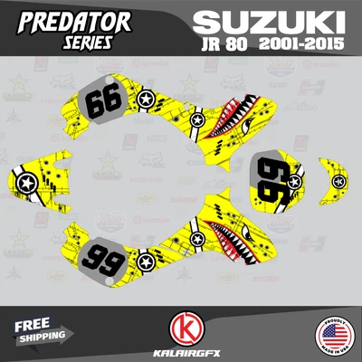 $144.77 • Buy Graphics Kit For SUZUKI JR80 (2001-2015) JR 80  PREDATOR-yellow