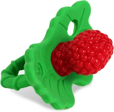 Razbaby RaZberry Silicone Baby Teether Toy - Berrybumps Soothe Babies Sore Gums • £7.97