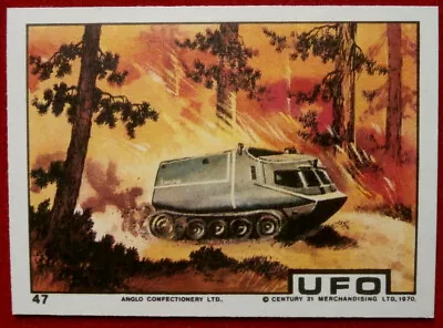 UFO - Card #47 - Mobile Searching In Forest - Mint Condition - Anglo 1970 • $16.17