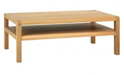 Habitat Radius Solid Oak Coffee Table With One Shelf Storage Delivery Available • £375