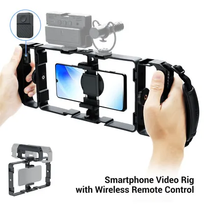 For IPhone Vlogging Kit Stabilizer Phone Video Camera Rig With Remote Control • $49.98
