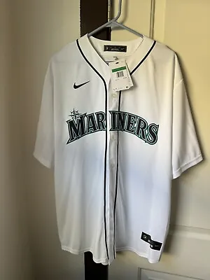 Nike Men's Seattle Mariners Julio Rodríguez #44 White Cool Base Jersey Authentic • $109.99