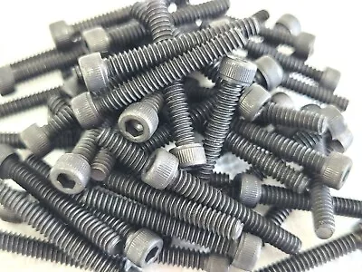 6-32 X 1  SOCKET HEAD CAP SCREWS BLACK HEAT TREATED ALLOY STEEL - 50 PCS • $7.25