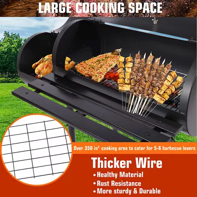 Outdoor BBQ Grill Charcoal Barbecue Pit Patio Backyard Meat Cooker Smoker • $177.32