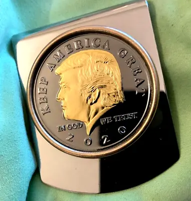 Donald Trump (RUTHENIUM COIN) 45th American President Money Clip • $38