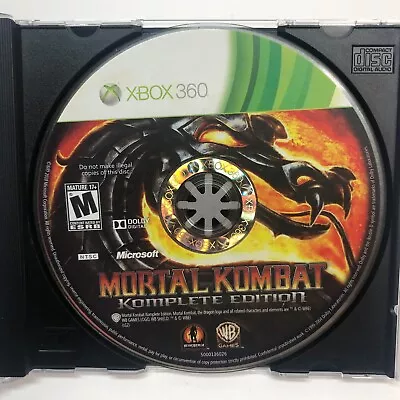 Mortal Kombat - Komplete Edition (Microsoft Xbox 360 2012) DISC ONLY • $13