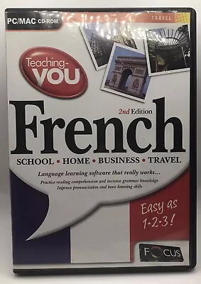 Teaching You French - 2nd Edition PC Cd-Rom Game For Windows 98/2000 (2005) VGC • £6.99