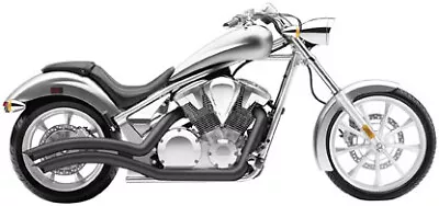 Cobra Black Speedster Swept Exhaust Pipes 2010-2016 Honda Fury Stateline Sabre • $870.72