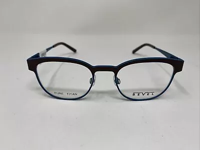 Bevel Eyeglass Frame Pure Titan 8732 Alcatraz Gtmb Green Teal Brown 49/19 0819 • $157.50