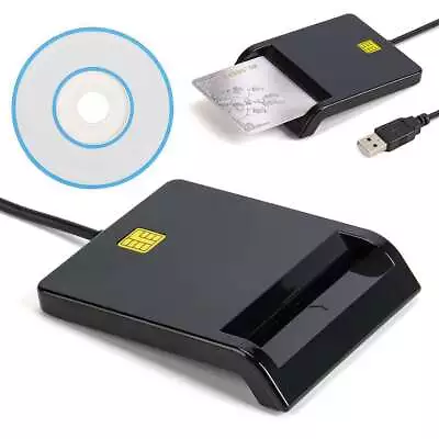 USB 2.0 Smart Card Reader DOD Military CAC Common Access-Bank Card-ID For Mac OS • $11.19