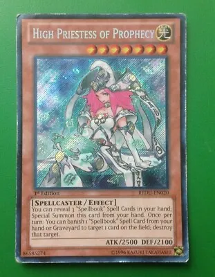 $19.99 • Buy Yugioh Card High Priestess Of Prophecy REDU-EN020 Secret Rare 1st Edition DMG