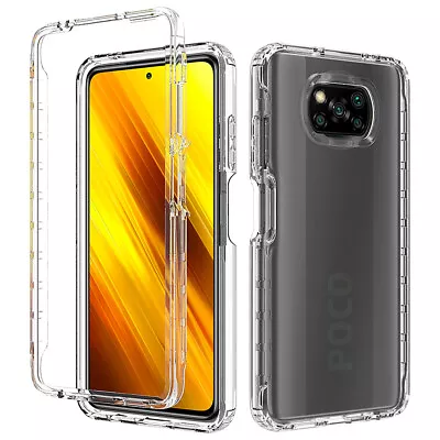 For Xiaomi Poco X3 NFC/Redmi Note 10 Pro Clear Hybrid Case TPU 2in1 Cover • $18.68