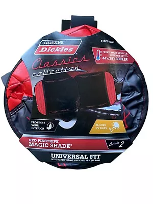 GENUINE DICKIES Classics Collection Red Pinstripe Magic Shade 2 Pc Universal Fit • $6.47