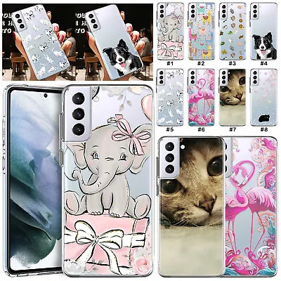 Lovely Pattern Rubber Phone Case Cover For Samsung Galaxy S23 Ultra S22 S21+ S24 • £5.27