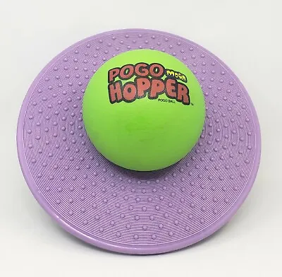 Pogo Hopper Moon Ball Purple And Green Vintage Bouncing Toy  • $58.50