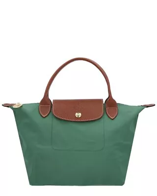 Longchamp Le Pliage Original Small Canvas & Leather Bag Women's Green • $92.99