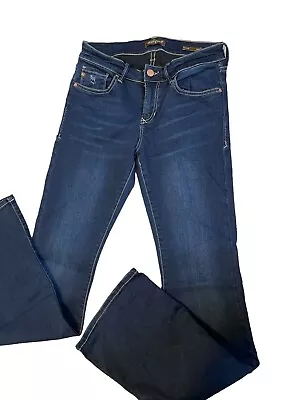 Dear John Sloane Bootcut Women Size 27 Dark Mid Rise Stretch Denim Jeans • $27