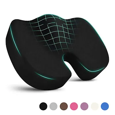 Memory Foam Seat Cushion Office Chair Car Seat Pad Coccyx Tailbone Pain Relief • $18.96