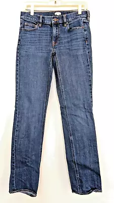 J Crew Jeans Womens Size 27 Stretch Medium Wash Slim Straight Leg • $14