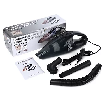 Powerful Car Vacuum Cleaner Wet/Dry Cordless Strong Suction Handheld Cleaning UK • £10.44