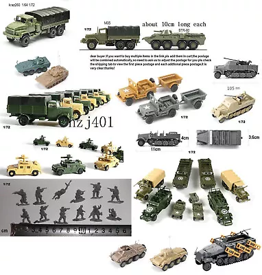 1/72 KRAZ 260 ZBD 09 04 M3 CCKW-353 HUMMER M35 DUKW BTR-80 SD.KFZ.7/2 No Box • $3.49