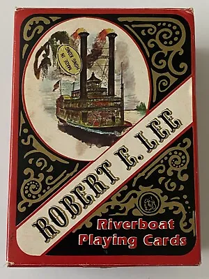 Robert E. Lee Riverboat Double Playing Cards Set W/ Collectible Tin Original Box • $9