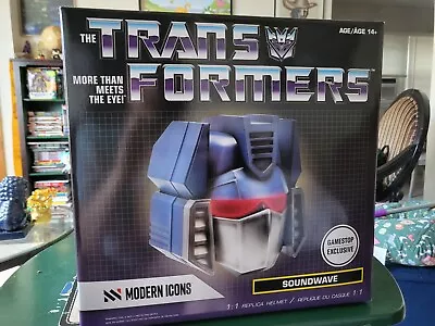 Modern Icons Transformers Soundwave Electronic Helmet NEW • $55.14