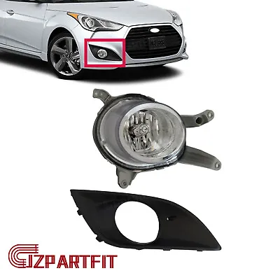 Fits 2013-2016 Hyundai Veloster Turbo Fog Lamp With Cover Right Side 2PCS RH • $73.66