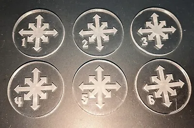 6 X Warhammer 40k Objective Markers 40mm - Heretic Astra Militarum Traitor Guard • £5.50