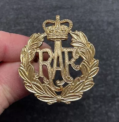 Genuine QE2 RAF Royal Air Force Staybrite Anodised Cap Badge • £6