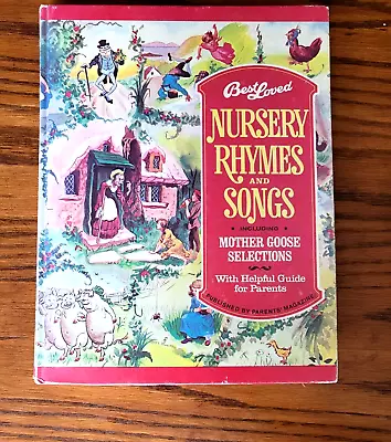 Vintage 1974 Best Loved Nursery Rhymes & Songs Illustrated Hardcover -Large Book • $11.98