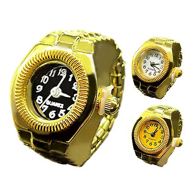 Watch Ring Novelty Vintage Finger Watch Ring Fashion Accessory Round Mini Clock • $8.64