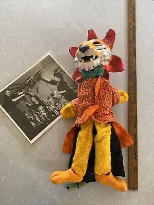 Vintage Dorothy Rankin Original Tiger Rod Puppet Marionette & Photo Handmade • $650