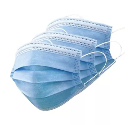 Face Masks Mask Disposable PPE Non Surgical Breathable Covering Packs Of 100 • £9.99