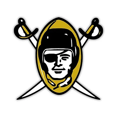 1960-1962 First Raiders Logo Sticker Vinyl Decal Car Truck Oakland Pirate Raider • $18.99