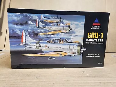 Accurate Miniatures 1/48 Douglas SBD-1 Dauntless Dive Bomber Model Airplane Kit • $20