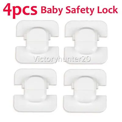 $10.75 • Buy 4X Baby Pet Safety Fridge Lock AU Kid Proof Cabinet Drawer Cupboard Door Child