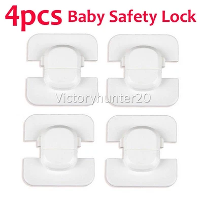 $10.75 • Buy 4X Baby Pet Safety Fridge Lock AU Kid Proof Cabinet Drawer Cupboard Door Child