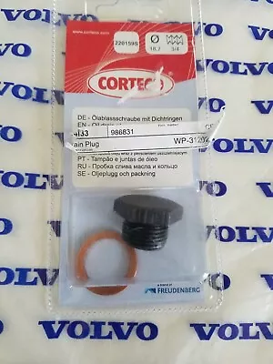 Volvo B18 B20 B30 B23 B230 Oil Drain Plug & Sealing Washer 122S 240 1800+ • $12.85