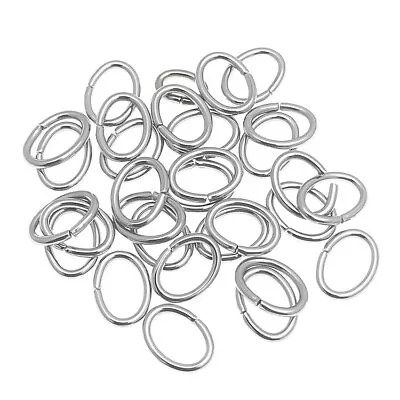 Oval 925 Sterling Silver Fill Components 925 Jewelry Findings Jump Rings • $4.20