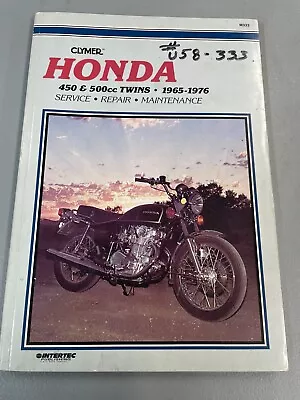 Honda CB450 CL450 CB500T TWIN CYLINDER CLYMER Service Manual M333 1965-1976 • $30