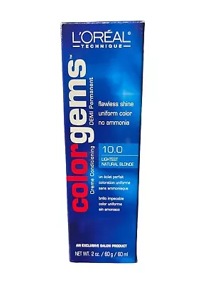 Loreal Color Gems Demi Permanent Professional Haircolor 10.0 Lightest Nat Blonde • $7.99