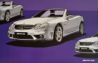 MERCEDES AMG SL 55 Series Art Of Performance Poster  Limited Edition R230 • $35