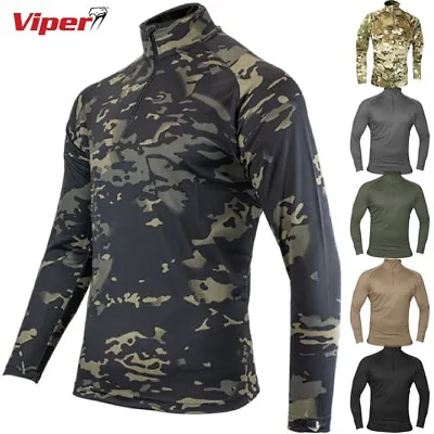 £18.99 • Buy Viper Tactical Mesh Tech Armour Top Mens S-3xl 1/4 Zip T-shirt Wicking Stretch