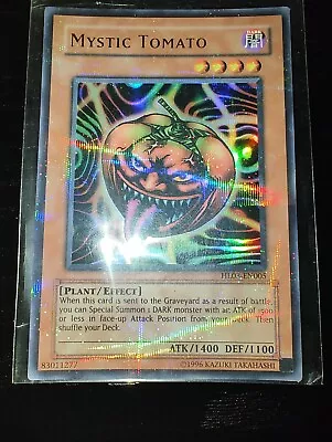 YuGiOh Mystic Tomato HL03-EN005 Ultra Parallel Rare Hobby League • $20