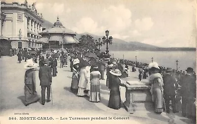 Cpa Monte Carlo Les Terasses During The Concert • $4.04